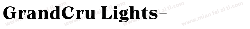 GrandCru Lights字体转换